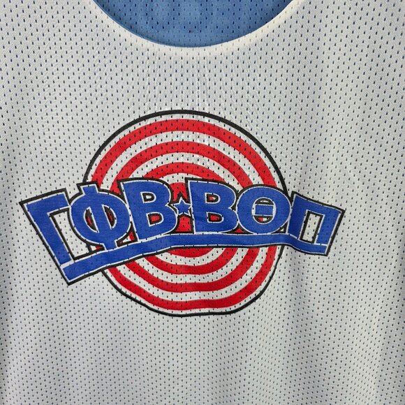 Mens Sport-Tek Reversible White & Blue Mesh Tank Top 100% Polyester Size XL - Picture 2 of 10